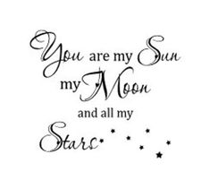 you are my moon and all my stars wall decal sticker art home decor