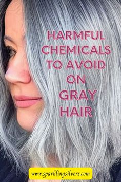 Harmful chemicals to avoid on gray hair Hair With Bangs Over 50, Gray Hair Styles For Women, Healthy Gray Hair, Long Gray Hair With Bangs, Silver Hair Women, Gray Hair With Bangs, Long Gray Hair Styles, Long Gray Hair Over 50, Bangs Over 50