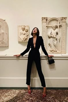 Fancy Party Outfit, Chique Outfits, Wearing All Black, בר מצווה, Night Out Outfit, Outfit Trends, All Black Outfit, Looks Chic, Mode Vintage