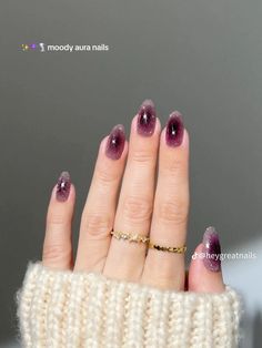 Goth Nails, Purple Nail, Pretty Gel Nails, Nail Swag, Pedicure Nail Art, Prom Nails, Dream Nails, Funky Nails, Chic Nails