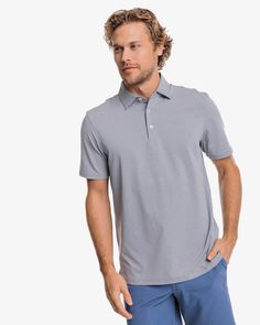 We took our highly acclaimed brrr°®-eeze Polo and crafted it with a classic, heathered performance material to create a timeless polo that does it all. Wear this polo shirt to the office, the course, date night, and on the boat. Stay cool and comfortable with UV protection, wicking properties, quick dry materials, brrr°® cooling & added stretch. Wear with our Jack Performance Pant for next-level performance. Style: 10348 Functional Collared Polo Shirt For Golf, Classic Fitted Go-dry Polo Shirt, Classic Fitted Polo Shirt With Go-dry, Classic Moisture-wicking Polo Shirt, Classic Collared Polo Shirt With 4-way Stretch, Coastal Lifestyle, Tidal Wave, Golf Attire, Collar Stays