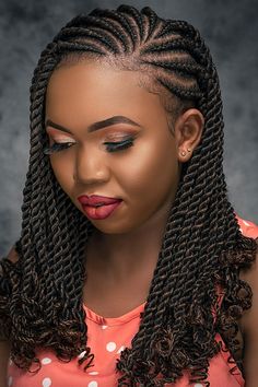 Side Part Tribal Braids Ghana Braids Hairstyles, Short Hair Twist Styles, Lemonade Braids Hairstyles, Bob Braids Hairstyles, Short Box Braids Hairstyles, Ghana Braids, Afrikaanse Mode, Box Braids Hairstyles For Black Women