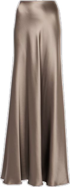 Satin Long Skirt, Manolo Blahnik Maysale, Designer Ralph Lauren, Satin Maxi Skirt, Satin Maxi, Ralph Lauren Collection, Satin Shirt, Tall Women, Gray Skirt