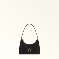 Shoulder Bag MINI NERO Furla Diamante | Furla US Classic Baguette Bag For Office With Dust Bag, Luxury Formal Baguette Pouch Bag, Elegant Business Baguette Bag With Detachable Handle, Classic Formal Pouch Baguette Bag, Classic Formal Baguette Bag In Pouch Shape, Classic Formal Baguette Bag Pouch, Evening Pouch Baguette Bag, Trendy Formal Baguette Bag With Soft Leather, Elegant Baguette Pouch Bag For Travel