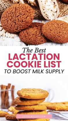 The ultimate lactation cookie recipe list for breastfeeding moms! I'm sharing my top picks for breastfeeding cookies that will increase milk supply while satisfying mom with breastfeeding nutrients. The best lactation cookie recipes for new moms who want to increase milk supply. Find healthy lactation cookies, easy lactation cookies, and even indulgent lactation recipes for cookies. Simple lactation cookie recipes for busy moms who are nursing newborn baby.