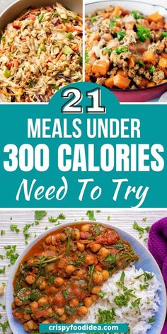 21 meals under 300 calories need to try