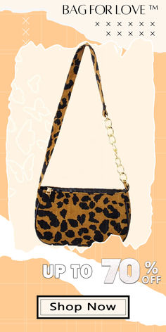 Bag For Love - Leopard Baguette Bag - Women Shoulder Bags Leopard Style, Leopard Fashion, Brown Pattern, Spring Wardrobe, Sporty Style