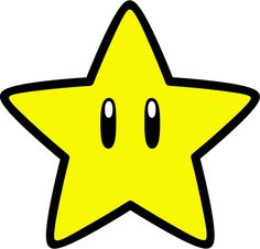 a yellow star with two eyes on it