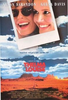 there is a movie poster with two women on it