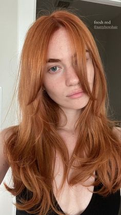 Light Orange Blonde Hair, Ginger Wispy Bangs, Outfit For Ginger Hair, Ginger Hair Inspo Color, Cool Toned Ginger Hair, Cool Ginger Hair, Ginger Hair Pale Skin, Light Ginger Hair Strawberry Blonde, Strawberry Blonde Aesthetic