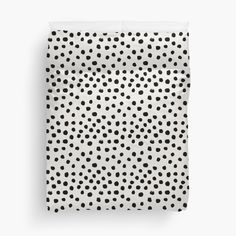 black and white spotted animal print duvet cover