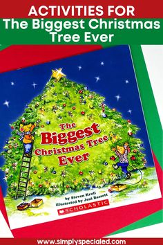 the biggest christmas tree ever activity book for kids to learn how to decorate and write