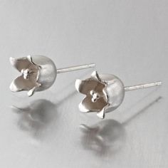 Mini Lilly-of-the-Valley Post Earrings - Goldmakers Fine Jewelry Artfully Designed, Mission Statement, Sterling Silver Flowers, Crafted Jewelry, Jewelry Maker, Metal Sculpture, Silver Flowers, Classic Elegance, The Valley