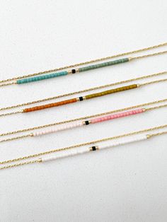 Gold Delicate Necklace With Tiny Beads, Layering Double Necklace, Minimalist Dainty Necklace, Soft Colors Minimal Boho Necklace - Etsy Minimalist Necklace With Round Beads, Delicate Beaded Necklaces With Adjustable Chain, Minimalist Tiny Beaded Necklaces For Layering, Minimalist Beaded Necklaces For Jewelry Making, Dainty Beaded Necklaces With Round Beads And Adjustable Chain, Minimalist Beaded Necklaces, Minimalist Adjustable Beaded Necklace With Delicate Chain, Minimalist Beaded Necklaces With Adjustable Chain, Beaded Minimalist Necklaces