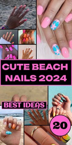 Discover 20 cute beach nails designs you'll adore for a fabulous summer. Our collection includes simple acrylic ideas, stunning white nails, and trendy almond shapes. Perfect for 2024, these gel and acrylic designs will keep your nails looking fresh and stylish. From blue nails to French tips, find the perfect beach-ready look that suits your style. Get inspired with our top beach nail designs. Manicure For Vacation, Cruise Nail Art Designs, Summer Vacation Nail Designs, Nail Art Designs Vacation, Vacation Nail Designs Beach, Nails For Aruba Vacation, Aruba Vacation Nails, Subtle Beach Nails, Nail Ideas For Cruise Vacation