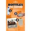 an orange book cover with the words bottles on it and pictures of different things inside