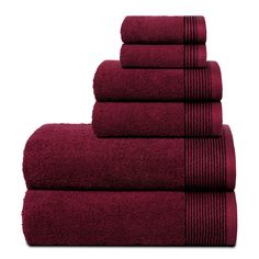 PRICES MAY VARY. Each set contains 2 oversized bath towels 28x55 inches, 2 hand towels 16x24 inches & 2 wash cloths 12x12 inches 100% Pure cotton for softness, absorbency & durability - Outdoor Lightweight Quick Dry Towel Set Complimented set for daily use, hotel & spa, quick drying & multipurpose usage 100% Natural materials & free from harmful chemicals / materials - safe for you & your family Machine washable & dryable, wash in cold water, tumble dry low - wash separately before first use BEL Purple Towels, Gym Towel, Bath Towels Luxury, Shower Towel, Quick Dry Towel, Towel Collection, Cotton Bath Towels, Furniture Care, Luxury Bath