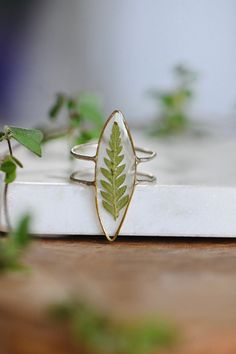 Real Fern Silver Ring, Dried Fern Ring, Double Band Ring, Statement Jewelry ✿made to order - .925 sterling silver band, brass - non-toxic+uv-resistant, BPA free resin. Safe for everyday wear - due to natural limitations, the ferns may vary from the ferns in the photo. this ring can take UP TO two weeks to create & ship. If you need expedited shipping please contact me before purchasing More Rings Here: https://www.etsy.com/shop/MENTALGARDENS?ref=simple-shop-header-name&listing_id=7914578 Nature-inspired Pressed Flower Ring Jewelry, Nature-inspired Ring With Natural Inclusions, Nature-inspired Rings With Natural Inclusions For Promise, Nature-inspired Promise Rings With Natural Inclusions, Fern Ring, Dried Fern, Ring Double Band, Fairytale Ring, Pomegranate Art