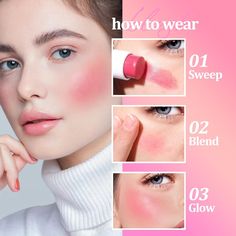 【BAYFREE MULTI BLUSH STICK】 It is a cream-to-powder that blendable color delivery gorgeous colors look. 【CREME-TO-POWDER WATERPROOF BLUSH】 Apply the shimmery cream blush stick to cheeks, lips and eye for a natural, glowy, healthy-looking flush. Ideal for on-the-go use or as a touch up. Lipstick Campaign, Cream Blush Stick, Glow Balm, Instagram Graphic Design, Blush Stick, Graphic Design Student, Lip Cosmetics, Cosmetic Skin Care, Cream Blush