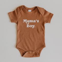 "Mama's Boy" is part of our timeless collection. This bodysuit is a modern and minimal design tailored to all babies. Ultra-soft, 100% Organic Cotton Bodysuit. The onesie is true to size. All our apparel is printed in-house by hand with eco-friendly, non-toxic, water-based inks. Toxic Water, Boy Onesie, Locally Grown, Coffee Date, Future Baby, Future Kids, Baby Fever, Minimal Design