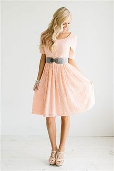 Pink All Lace Modest Dress, Bridesmaids Dresses, modest bridesmaids dresses, modest dresses for church, best place to buy modest dresses, cute modest skirt, lace dress, bridesmaids dresses with sleeves, pink lace dress, modest skirts, modest outfits Skirts Modest, Modest Skirt, Dress Bridesmaids, Beautiful Lace Dresses, Bridesmaid Dresses With Sleeves, Dress Modest