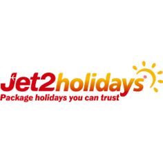 jet2 holidays logo with the words package holidays you can trust in red and yellow