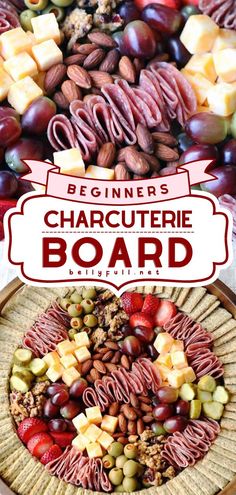 Beginners Charcuterie Board, football party, holidays Charcuterie Board For Beginners, Meat And Cheese Tray, Charcuterie Meats