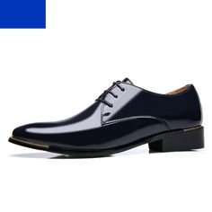 Modern Oxford Lace-up Shoes For Formal Occasions, Classic Formal Patent Leather Lace-up Shoes, Sleek Patent Leather Dress Shoes For Formal Occasions, Leather Shoes For Business Meetings With Pointed Toe, Classic Patent Leather Lace-up Shoes For Formal Occasions, Fitted Patent Leather Dress Shoes For Office, Elegant Wingtip Leather Shoes For Business Meetings, Business Oxfords With Pointed Toe, Business Loafers With Pointed Toe