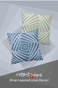 The elegant blue and grey pillows show a spiral box pattern. If the color fails to work with your existing accent color or planned home decor, then color it yourway by modifying the fill color. Spiral Pattern, Home Decor Color