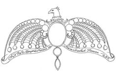 a drawing of a bird with an ornate design on it's wings and the words,