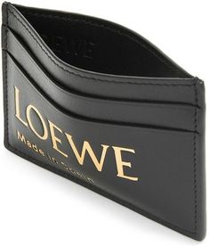 Exude understated elegance with this sophisticated card holder. Crafted from 100% calf skin, it's the perfect mix of durability and luxury. Its sleek black design is topped off with an embossed pattern, adding an extra touch of charm to your everyday essentials. Made from high-quality, 100% calf skin for durability and luxury Stylish black color fits any attire or occasion Embossed design adds an elevated, fashionable touch Perfect size for carrying cards conveniently | Women's Loewe Embossed Pl Color Fits, Embossed Pattern, Embossed Design, Prada Designer, Understated Elegance, Everyday Carry, Everyday Essentials, Black Design, Emboss