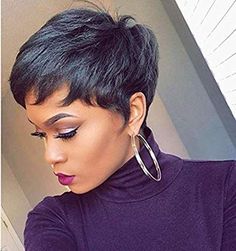 Short Cut Wigs, Easy Hairstyles For Medium Hair, Short Pixie Haircuts, Short Pixie Cut, Short Hair Styles Easy, Short Wigs, African Hairstyles, Short Pixie, Pixie Hairstyles