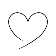 a black and white drawing of a heart