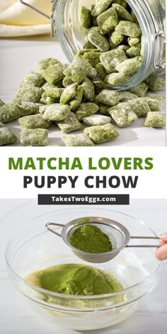 matcha lover's puppy chow is the perfect treat for your puppies