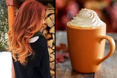 Pumpkin spice hair Spice Hair Color, Pumpkin Spice Hair Color, Pumpkin Spice Hair, Hair Fails, Red Hair Don't Care, Hair Ombre, Funky Hairstyles, Dye My Hair