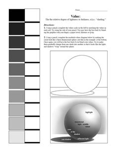 an image of a page with different colors and shapes on it, including the ball