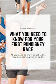 two women running in a marathon with the words what you need to know for your first run