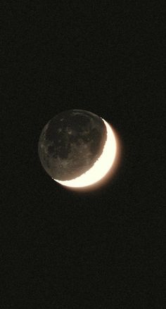 the moon is visible in the dark sky