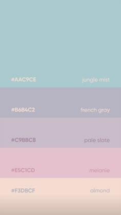 the color scheme for different colors and font