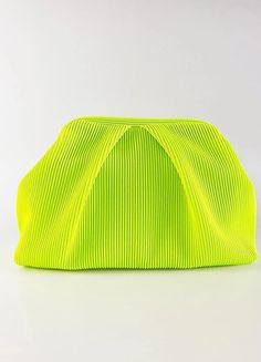 Elegant Cream Pleated Clutch Handbag clutch LUNARITY GARAGE Neon Green Spring Party Shoulder Bag Clutch, Party Clutch For Spring Season, Spring Formal Pouch Shoulder Bag, Formal Spring Pouch Shoulder Bag, Chic Spring Event Shoulder Bag, Trendy Event Shoulder Bag In Pouch Shape, Trendy Event Shoulder Bag Pouch, Rectangular Shoulder Bag For Spring Events, Trendy Pouch Shoulder Bag For Events