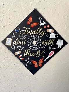 Funny Nurse Grad Caps, Nurse Graduate Cap Ideas, Nursing Cap Ideas Graduation, Funny Nursing School Graduation Cap, Peds Nursing Graduation Cap, Psych Nurse Grad Cap, Healthcare Management Graduation Cap, Health Administration Graduation Cap, Medical Cap Decoration