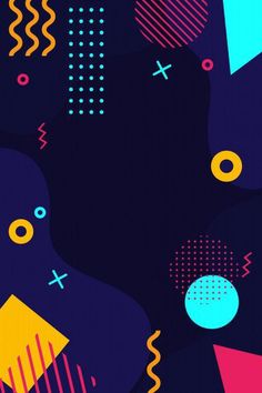 an abstract background with colorful shapes and lines