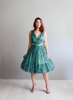 1960s Party Dresses Party Dress Aesthetic, 60s Party Dress, Chiffon Dress Vintage, Dresses 60s, 1960s Party, 60s Party, Garden Party Dress, Dress Aesthetic, Dress For Sale