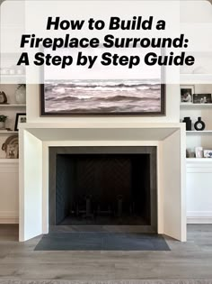 How to Build a DIY Fireplace Surround: A Step by Step Guide Diy Fireplace Surround For Insert, Fireplace Surround Plans, Building A Fireplace Surround, How To Build Fireplace Surround, Fireplace Surrounds Diy, Beveled Fireplace Surround, Mdf Fireplace Surround, Greige Fireplace