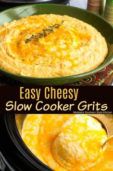 an easy cheesy slow cooker grits recipe