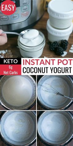 instructions for how to make instant pot coconut yogurt