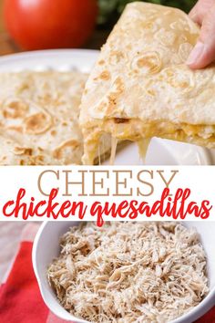 this cheesy chicken quesadillas is an easy and delicious appetizer