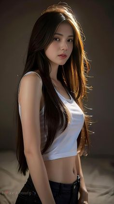 Hottie Women, Urban Chic, Medium Length Hair Cuts, Dark Hair, Asian Beauty, Long Hair, Girl Fashion, Hair, Pants