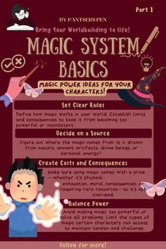 the magic system for kids poster with instructions on how to use it and how to use it