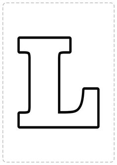 the letter l is shown in black and white